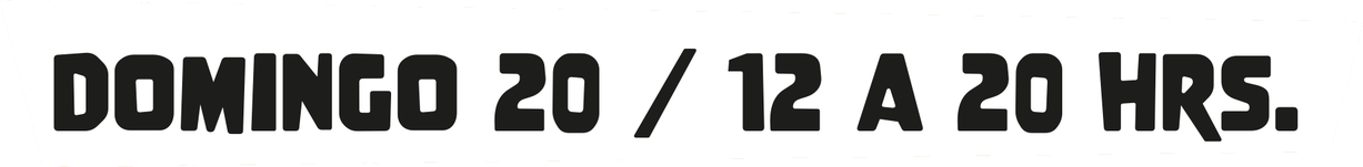 Domingo 20 de septiembre de 2026, de 12 a 20 horas